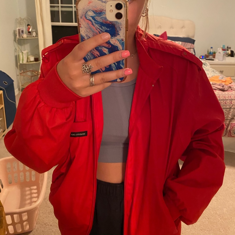 Vintage Red Members Only Jacket